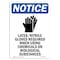 Signmission OSHA Notice Sign, LatexNitrile Gloves With Symbol, 10in X 7in Rigid Plastic, 7" W, 10" H, Portrait OS-NS-P-710-V-13973 - alternate 1